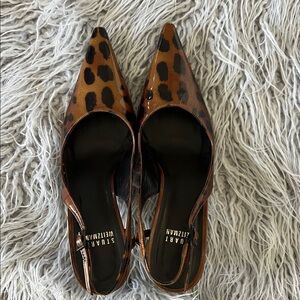 Stuart Weitzman Leopard Sling Back 6.5